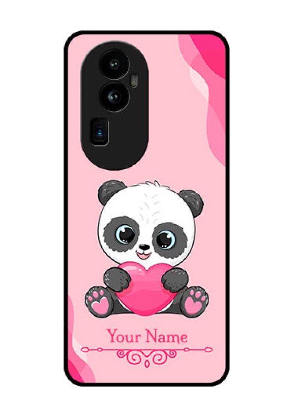 Oppo Reno 10 Pro Plus 5G Custom Glass Mobile Case - Cute Panda Design