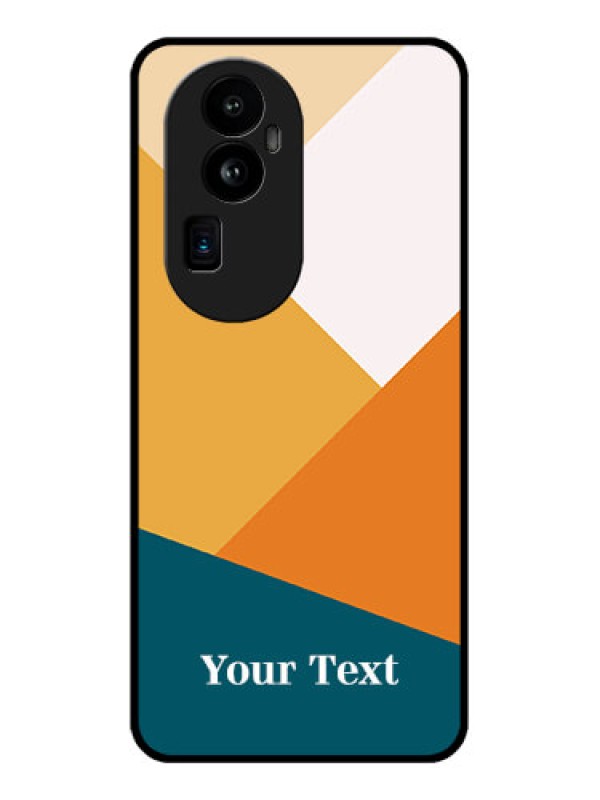 Custom Oppo Reno 10 Pro Plus 5G Personalized Glass Phone Case - Stacked Multi-colour Design