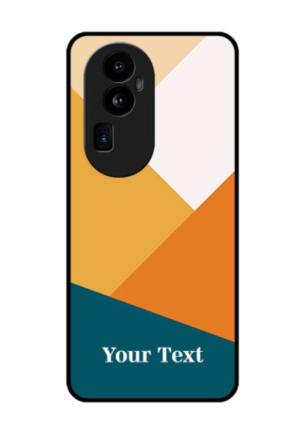 Oppo Reno 10 Pro Plus 5G Personalized Glass Phone Case - Stacked Multi-colour Design