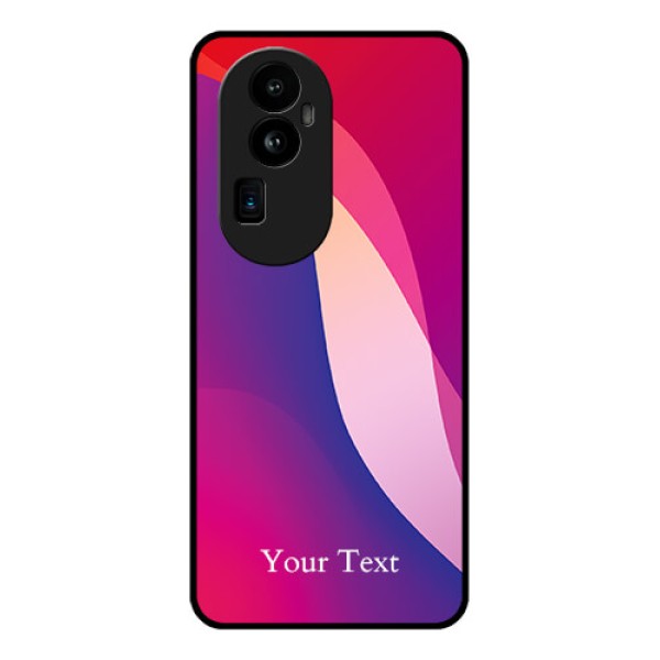 Oppo Reno 10 Pro Plus 5G Personalized Glass Phone Case - Digital abstract Overlap Design Oppo Reno 10 Pro Plus 5G Personalized Glass Phone Case - Digital abstract Overlap Design