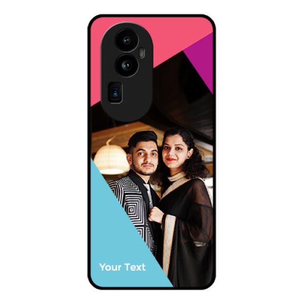Oppo Reno 10 Pro Plus 5G Custom Glass Mobile Case - Stacked Triple colour Design Oppo Reno 10 Pro Plus 5G Custom Glass Mobile Case - Stacked Triple colour Design