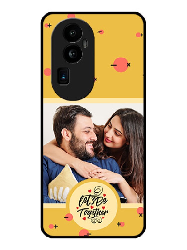 Custom Oppo Reno 10 Pro Plus 5G Photo Printing on Glass Case - Lets be Together Design