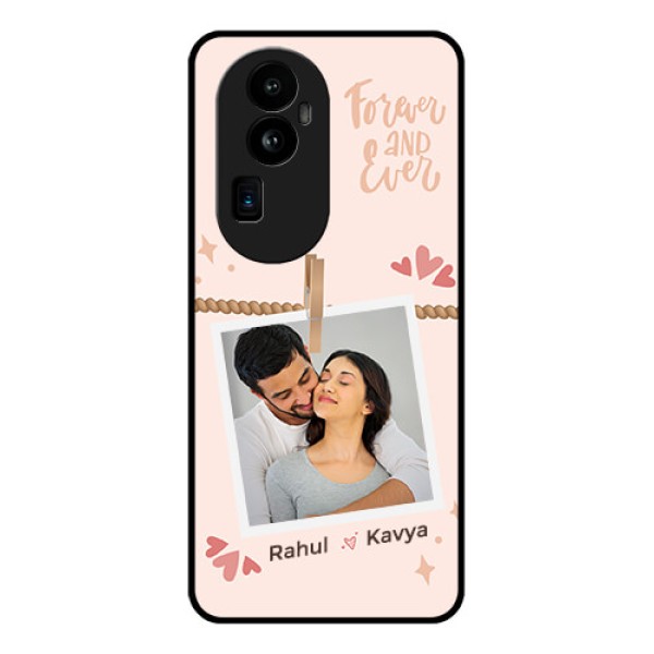 Oppo Reno 10 Pro Plus 5G Custom Glass Phone Case - Forever and ever love Design Oppo Reno 10 Pro Plus 5G Custom Glass Phone Case - Forever and ever love Design