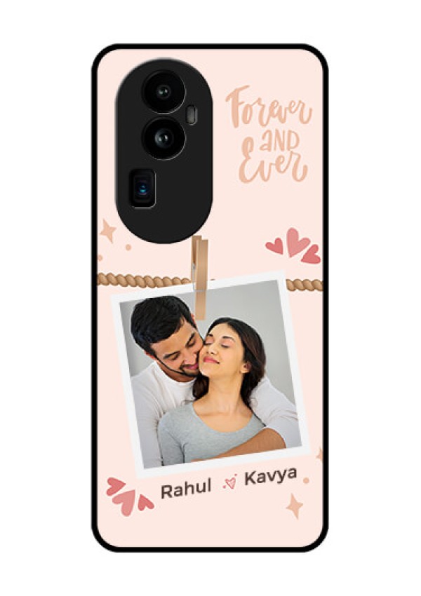 Oppo Reno 10 Pro Plus 5G Custom Glass Phone Case - Forever and ever love Design