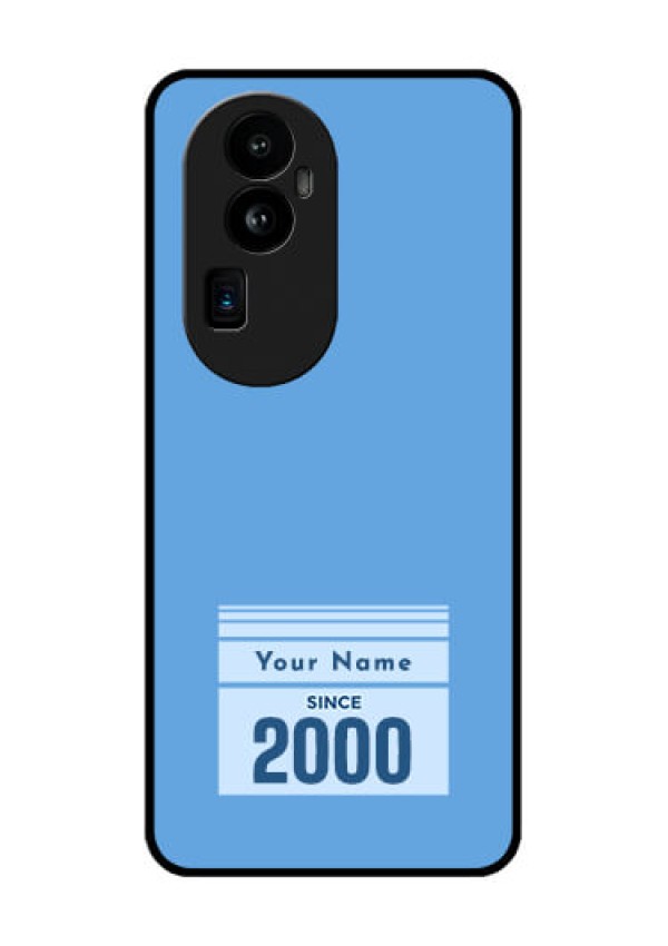 Oppo Reno 10 Pro Plus 5G Custom Glass Mobile Case - Custom Year of birth Design