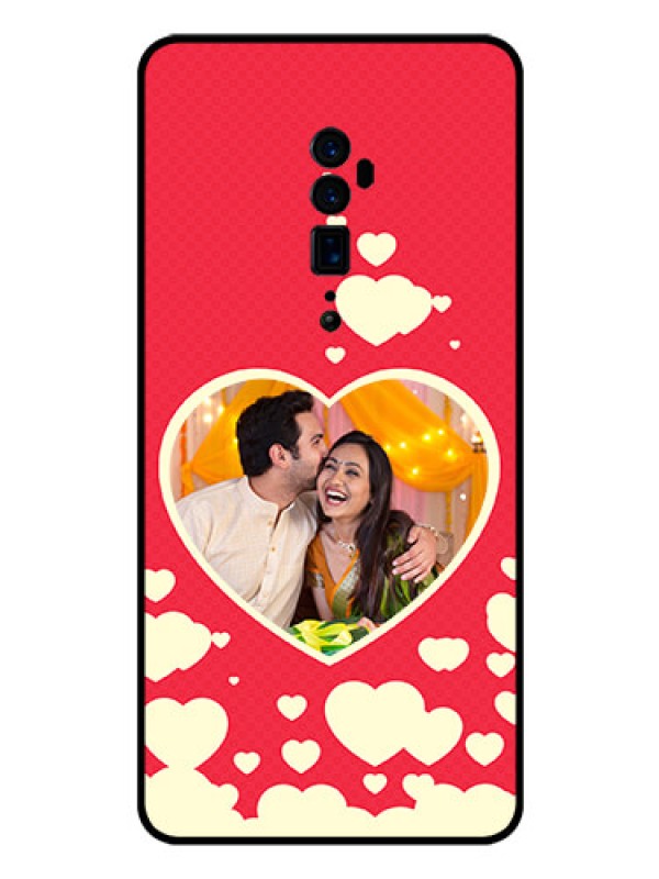 Custom Reno 10x zoom Custom Glass Mobile Case  - Love Symbols Phone Cover Design
