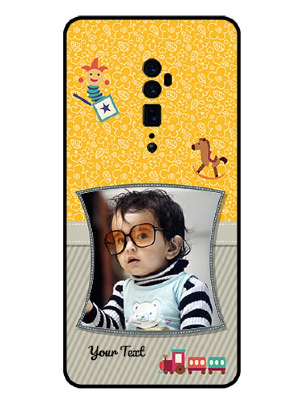 Custom Reno 10x zoom Personalized Glass Phone Case  - Baby Picture Upload Design