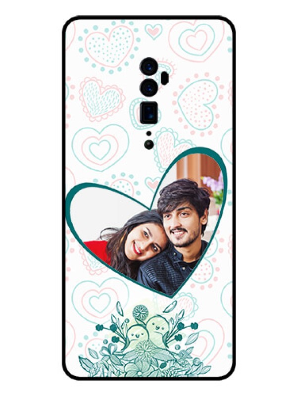 Custom Reno 10x zoom Photo Printing on Glass Case  - Premium Couple Design