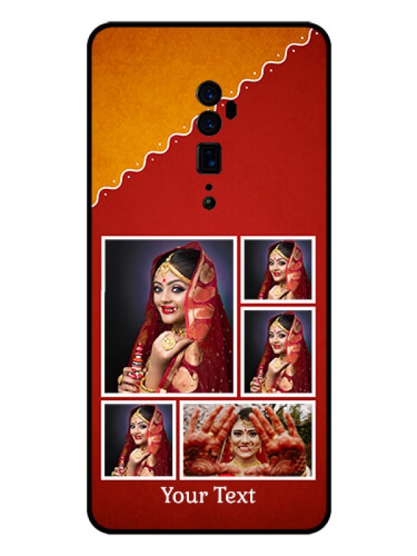 Custom Reno 10x zoom Personalized Glass Phone Case  - Wedding Pic Upload Design