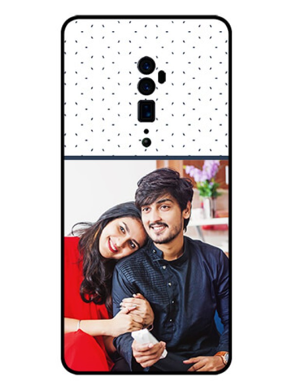 Custom Reno 10x zoom Personalized Glass Phone Case  - Premium Dot Design