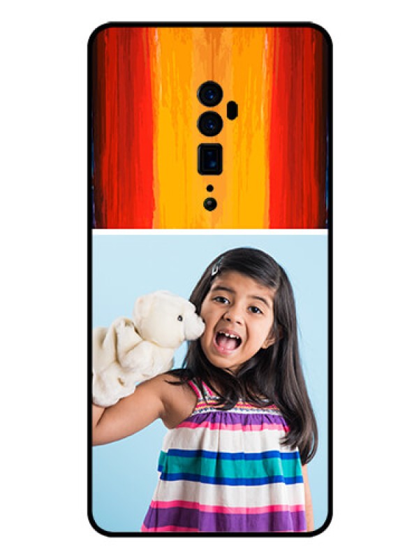 Custom Reno 10x zoom Personalized Glass Phone Case  - Multi Color Design