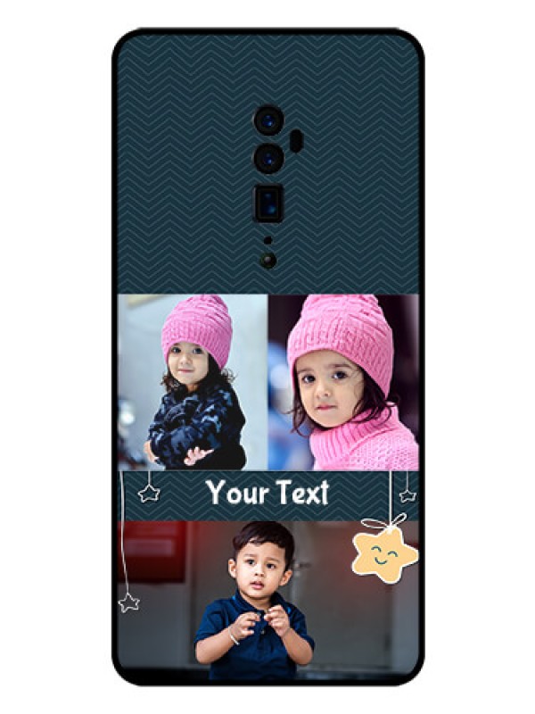 Custom Reno 10x zoom Custom Glass Mobile Case  - Hanging Stars Design