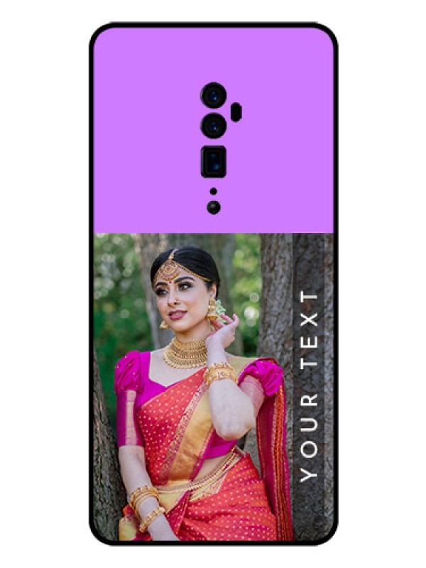 Custom Reno 10x zoom Custom Glass Mobile Case  - Birthday Icons Design