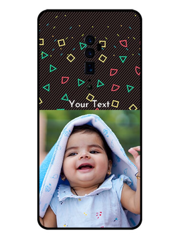 Custom Reno 10x zoom Custom Glass Phone Case  - with confetti birthday design