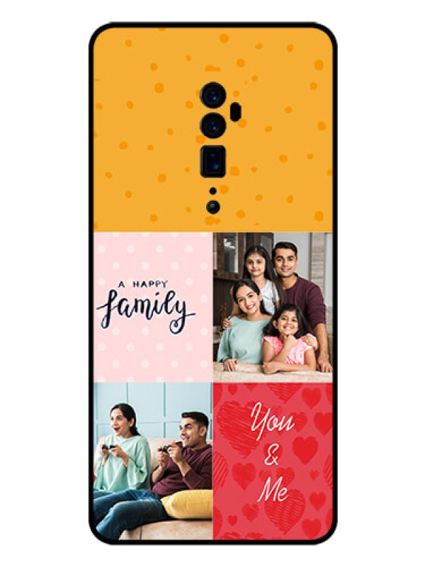 Custom Reno 10x zoom Personalized Glass Phone Case  - Images with Quotes Design