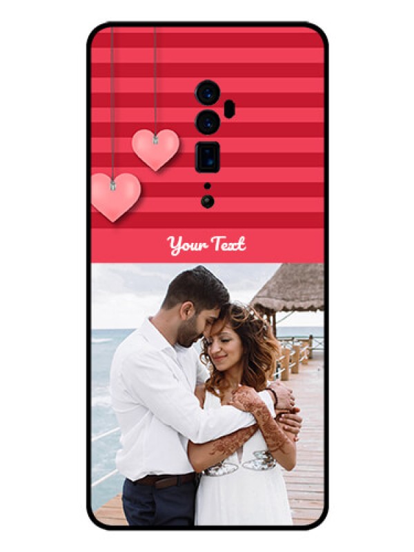 Custom Reno 10x zoom Custom Glass Phone Case  - Valentines Day Design