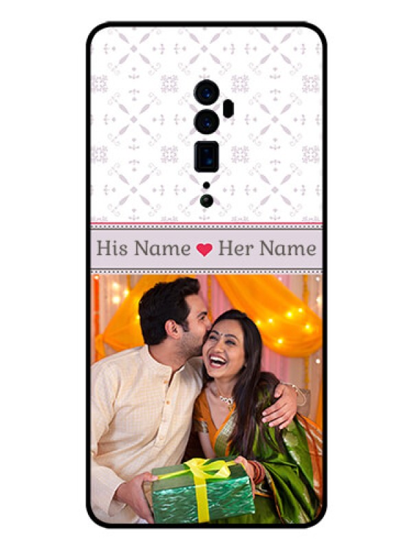 Custom Reno 10x zoom Custom Glass Mobile Case  - with Photo and Ethnic Design