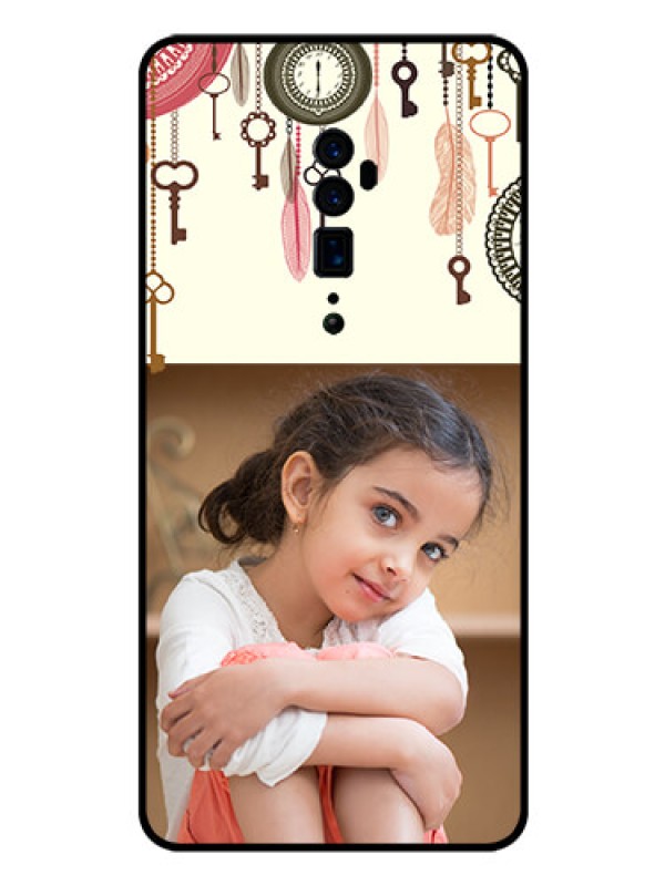 Custom Reno 10x zoom Custom Glass Mobile Case  - Boho Style Design