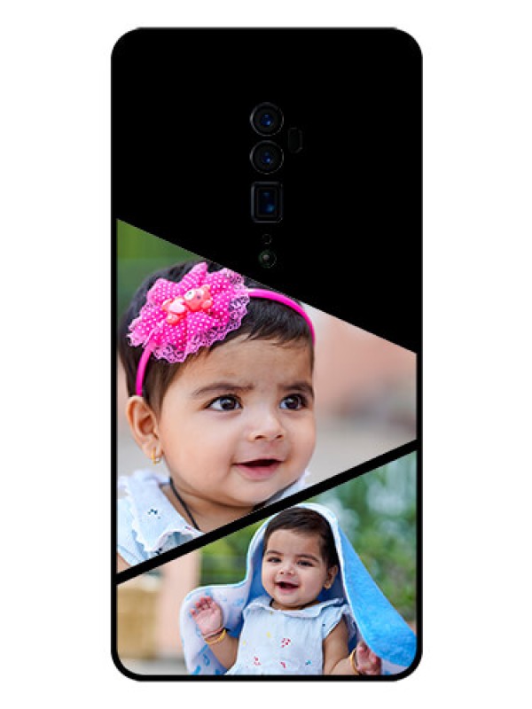 Custom Reno 10x zoom Custom Glass Phone Case  - Semi Cut Design