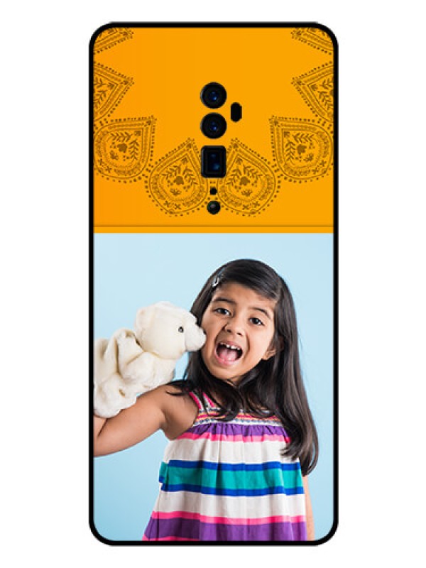 Custom Reno 10x zoom Personalized Glass Phone Case  - Photo Wedding Design 