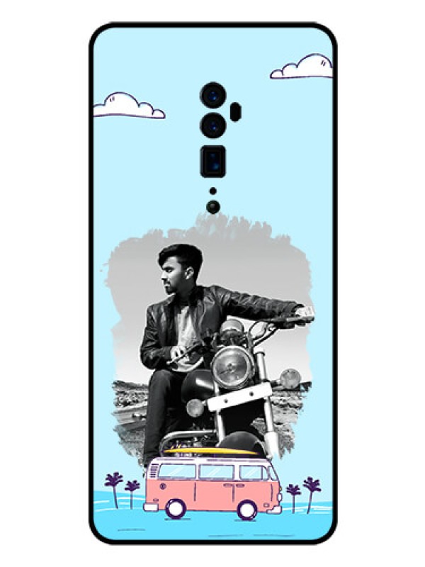 Custom Reno 10x zoom Photo Printing on Glass Case  - Travel & Adventure Design