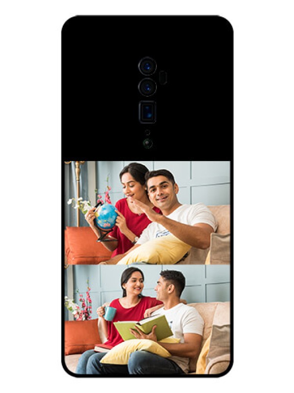 Custom Reno 10x zoom 2 Images on Glass Phone Cover