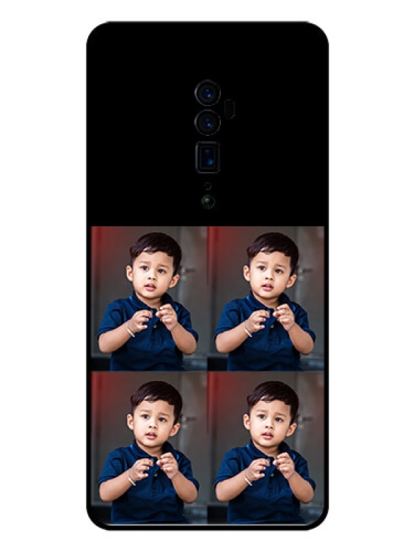 Custom Reno 10x zoom 4 Image Holder on Glass Mobile Cover
