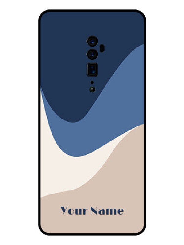 Custom Oppo Reno 10X Zoom Custom Glass Phone Case - Abstract Drip Art Design