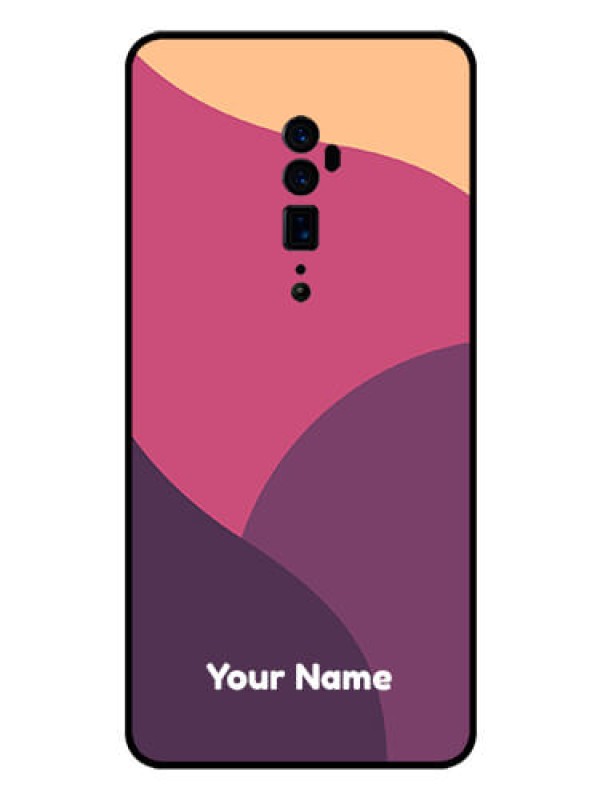 Custom Oppo Reno 10X Zoom Custom Glass Phone Case - Mixed Multi-colour abstract art Design