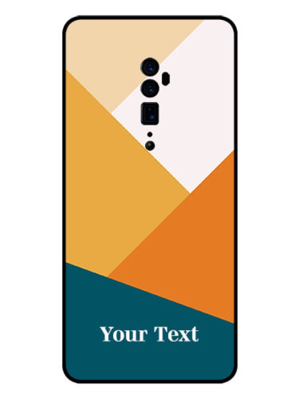 Custom Oppo Reno 10X Zoom Personalized Glass Phone Case - Stacked Multi-colour Design