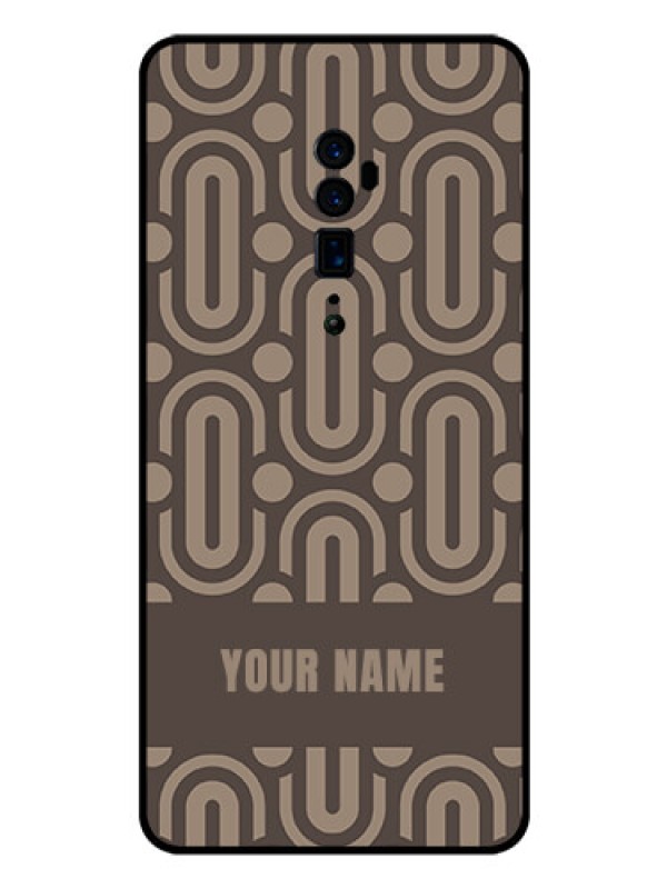 Custom Oppo Reno 10X Zoom Custom Glass Phone Case - Captivating Zero Pattern Design