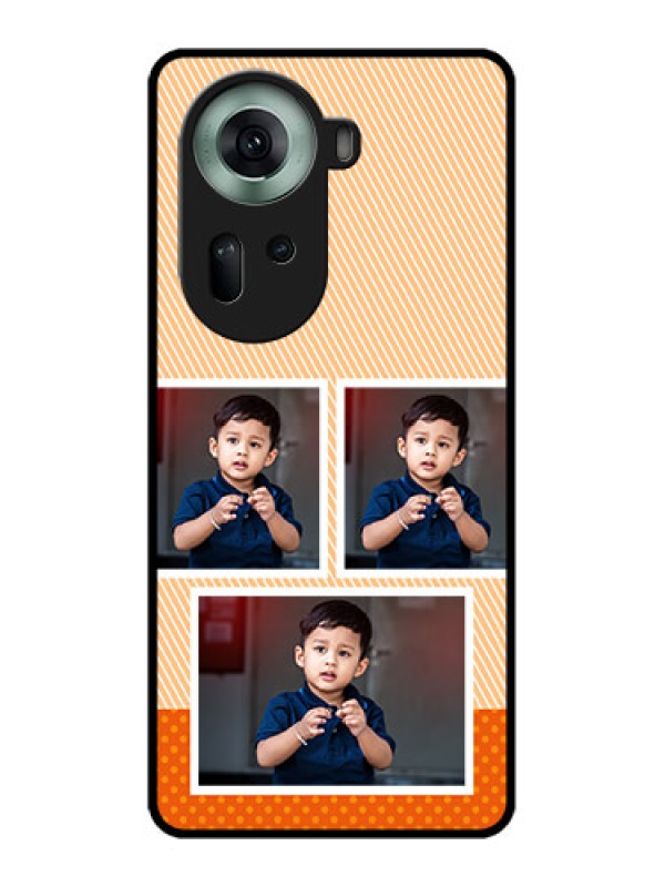 Custom Oppo Reno 11 5G Custom Glass Phone Case - Bulk Photos Upload Design