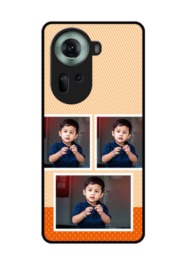 Oppo Reno 11 5G Custom Glass Phone Case - Bulk Photos Upload Design