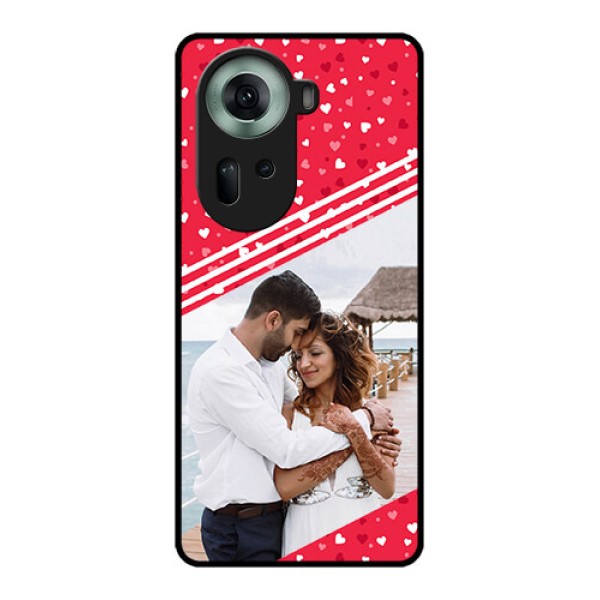 Oppo Reno 11 5G Custom Glass Phone Case - Valentines Gift Design