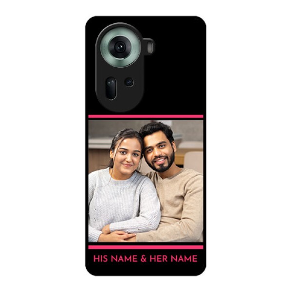 Oppo Reno 11 5G Custom Glass Phone Case - With Add Text Design