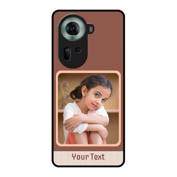 Oppo Reno 11 5G Custom Glass Phone Case - Simple Pic Upload Design