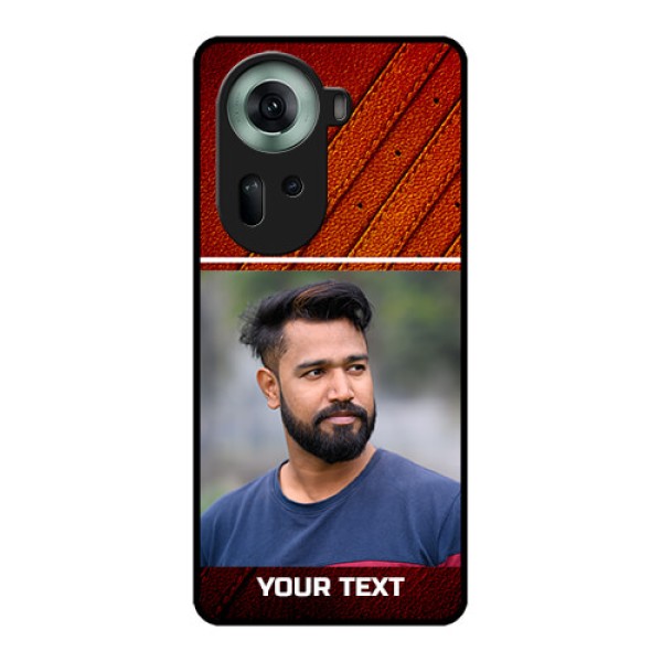Oppo Reno 11 5G Custom Glass Phone Case - Leather Phone Case Design