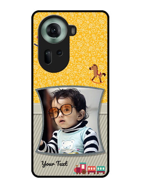 Custom Oppo Reno 11 5G Custom Glass Phone Case - Baby Picture Upload Design