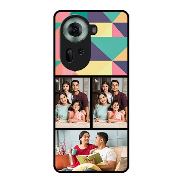Oppo Reno 11 5G Custom Glass Phone Case - Bulk Pic Upload Design