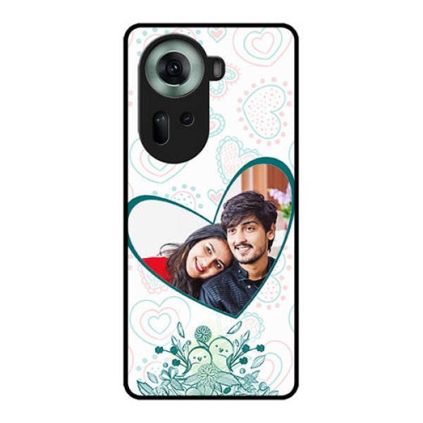 Oppo Reno 11 5G Custom Glass Phone Case - Premium Couple Design
