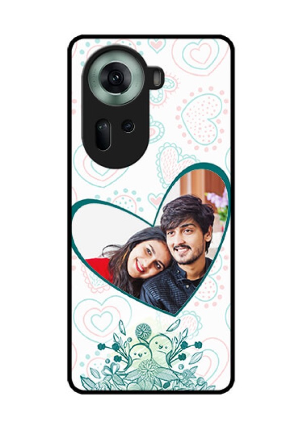 Oppo Reno 11 5G Custom Glass Phone Case - Premium Couple Design