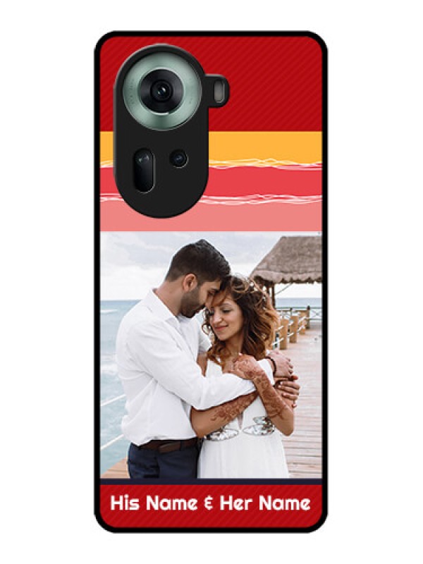 Custom Oppo Reno 11 5G Custom Glass Phone Case - Colorful Case Design