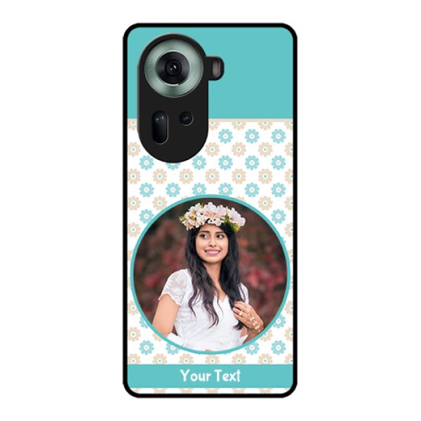 Oppo Reno 11 5G Custom Glass Phone Case - Beautiful Flowers Design