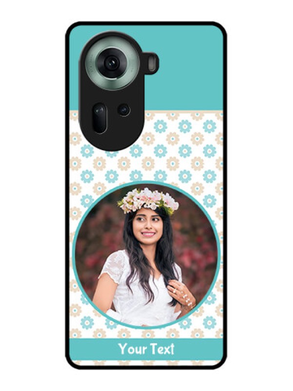 Custom Oppo Reno 11 5G Custom Glass Phone Case - Beautiful Flowers Design