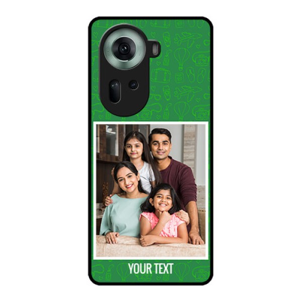 Oppo Reno 11 5G Custom Glass Phone Case - Picture Upload Design