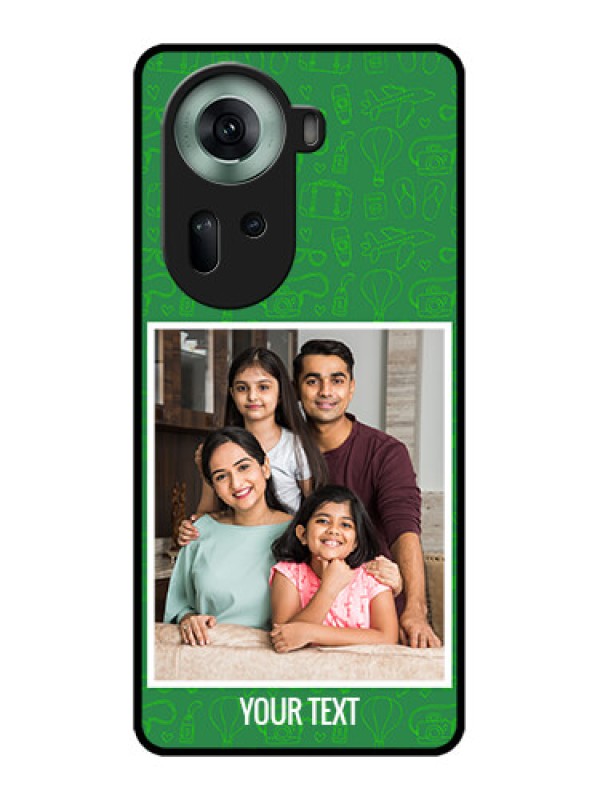 Custom Oppo Reno 11 5G Custom Glass Phone Case - Picture Upload Design