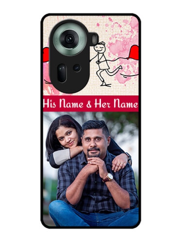 Custom Oppo Reno 11 5G Custom Glass Phone Case - You And Me Case Design