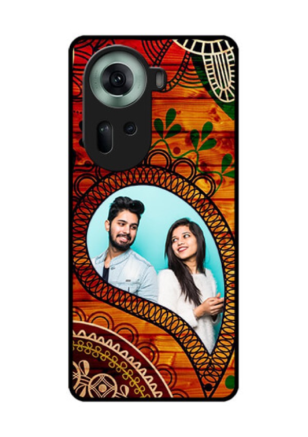 Oppo Reno 11 5G Custom Glass Phone Case - Abstract Colorful Design