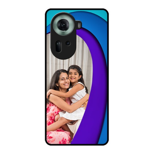 Oppo Reno 11 5G Custom Glass Phone Case - Simple Pattern Design