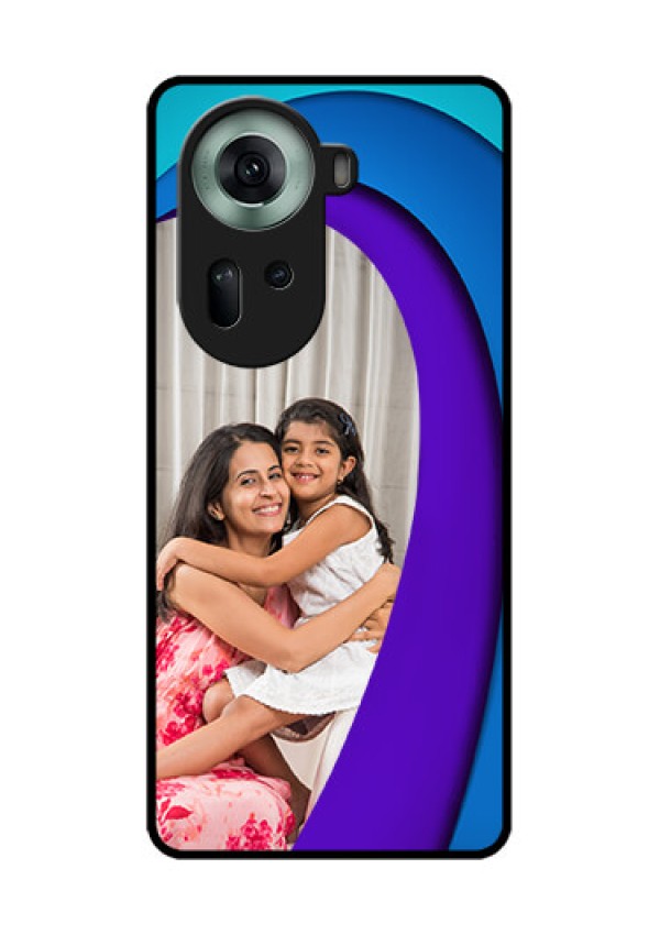Oppo Reno 11 5G Custom Glass Phone Case - Simple Pattern Design